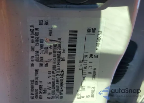 2019 Ford Ranger Xl z USA, uszkodzony, nr VIN 1FTER4EH4KLA07214